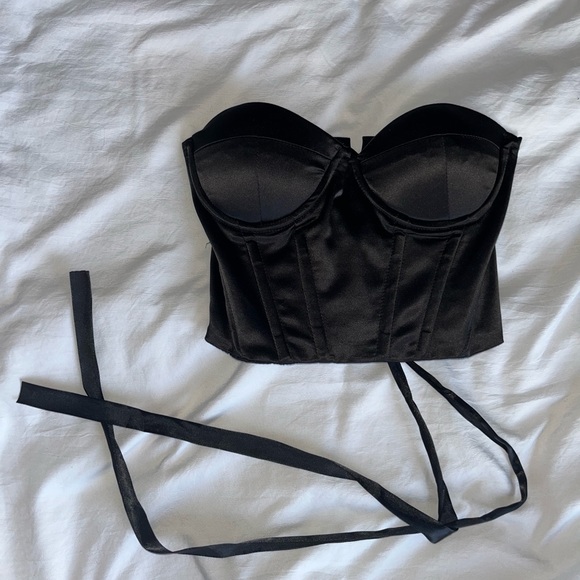 Princess Polly Maya Corset Top Black - Picture 3 of 5